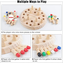 Load image into Gallery viewer, Wooden Memory Match Stick Chess