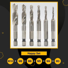 Load image into Gallery viewer, Thread Tap Drill Bits Set