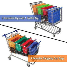 Load image into Gallery viewer, 4-In-1 Reusable Grocery Bag And Shopping Cart Bags