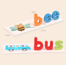 Load image into Gallery viewer, Letter Recognition Word Spelling Toy