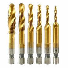 Load image into Gallery viewer, 6 Piece Metric Thread Tap Drill Bits Set