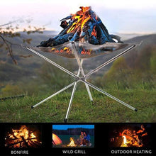 Load image into Gallery viewer, Portable Contractible BBQ Holder Rack