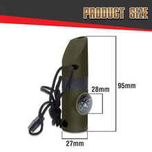 Load image into Gallery viewer, 7-in-1 Survival Whistle