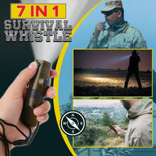 Load image into Gallery viewer, 7-in-1 Survival Whistle