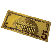Load image into Gallery viewer, 24K Gold Foil USA Money (7 pcs)