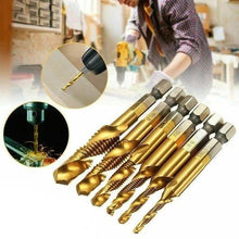 Load image into Gallery viewer, 6 Piece Metric Thread Tap Drill Bits Set
