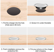 Load image into Gallery viewer, Embedded Desktop Wireless Charger
