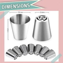 Load image into Gallery viewer, Cake Decor Piping Nozzle Set (8-pc or 22-pc)
