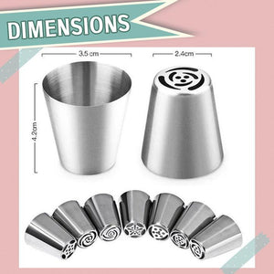 Cake Decor Piping Nozzle Set (8-pc or 22-pc)