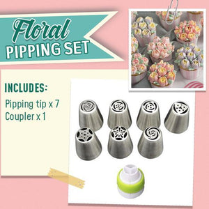 Cake Decor Piping Nozzle Set (8-pc or 22-pc)