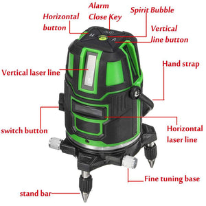 DEK™ 3D Green Beam Laser Level